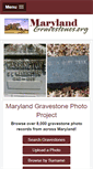 Mobile Screenshot of marylandgravestones.org